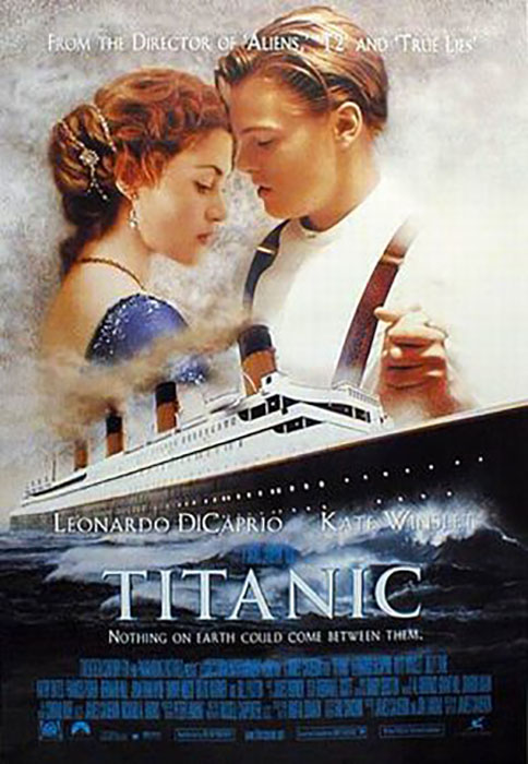 Помпезная голливудкая кинолента Джеймса Кэмерона об истории гибели «Титаника».