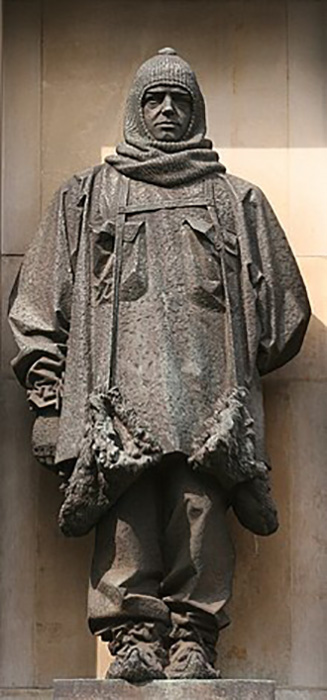 Памятник Эрнесту Шеклтону.