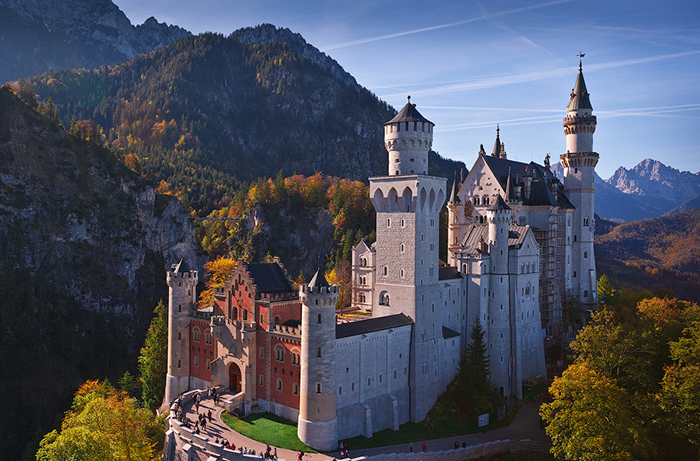 Сказочный замок в Баварии.