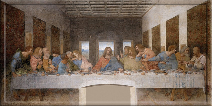 Leonardo da Vinçinin Son Şam yeməyi (1495-1498).