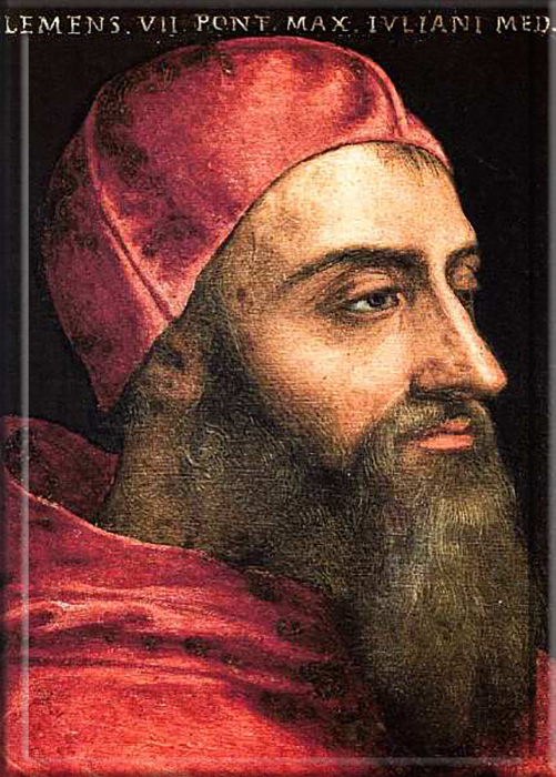 Джулио Медичи, дядя Екатерины, принял имя Климент VII, став папой в 1523 году.