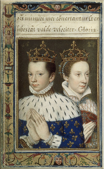 Франциск II и его жена Мария, королева Шотландии.