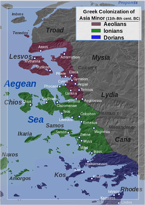 Греческая колонизация Малой Азии.