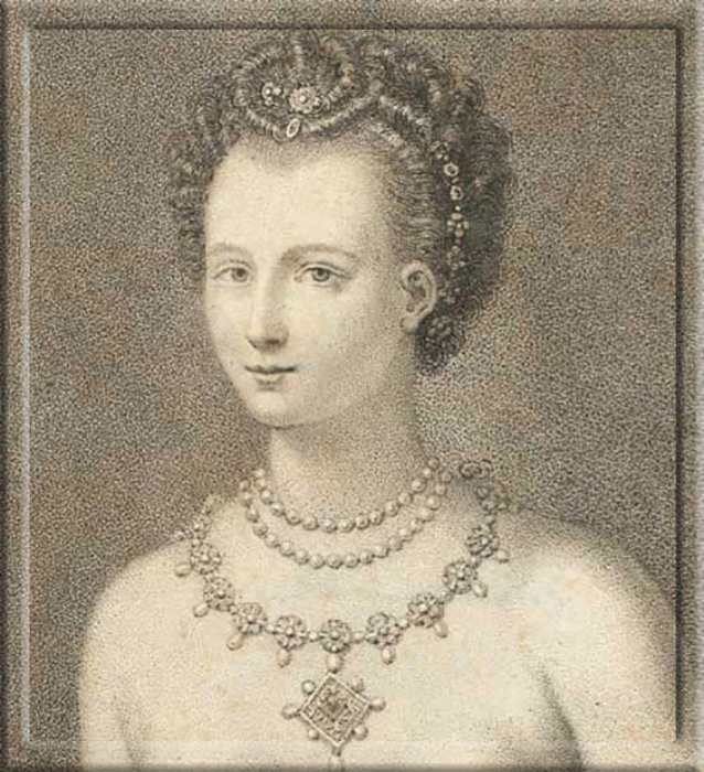 Печать портрета Джейн Шор: «Подари нежной госпоже Шор ещё один нежный поцелуй». Шекспир, Ричард III, действие 3, сцена 1. 