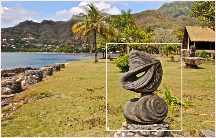 Каменный памятник на острове Нуку-Хива.
