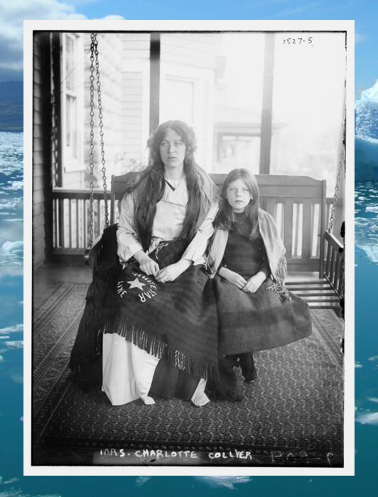 Шарлотта Коллайер и её дочь Марджори, 1912 год.