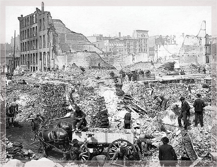 Торонто после пожара 1904 года.