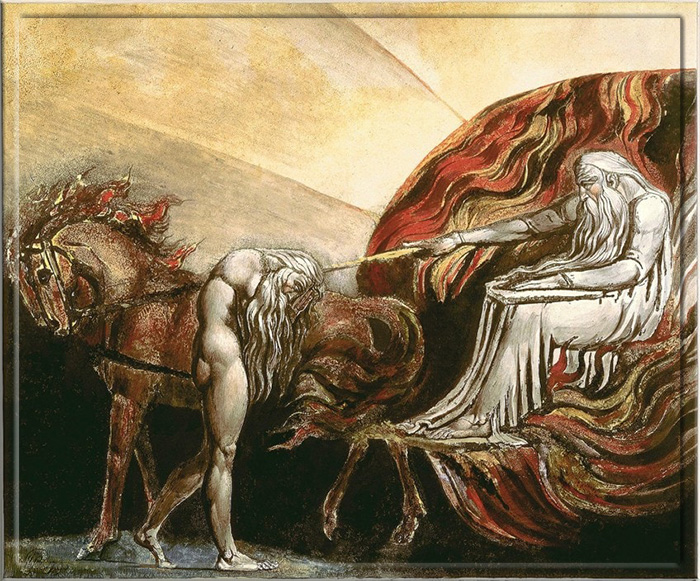 «Бог, судящий Адама», Уильям Блейк, 1795 год.