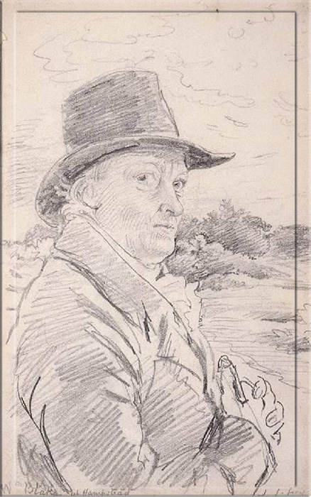 Портрет Уильяма Блейка работы Джона Линнела, 1825 год.