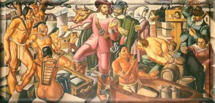 «Мистер Пинчон и поселение Спрингфилд», Умберто Романо, 1937 год.