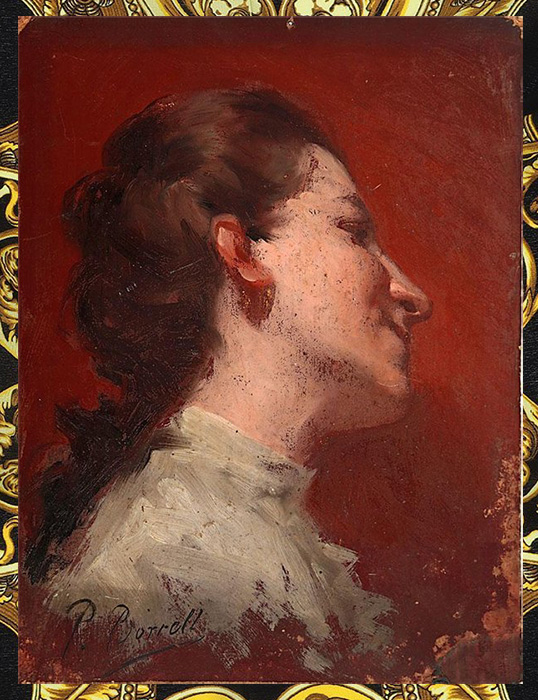 Портрет женщины. Пере Боррель дель Касо, 1896 год.