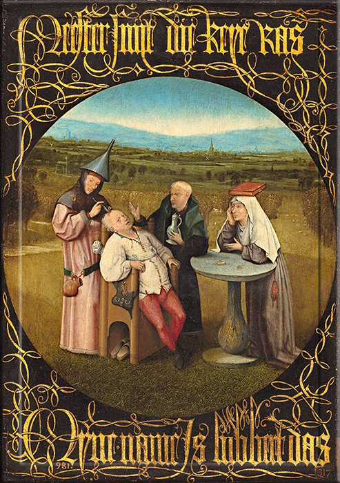 Иероним Босх, «Извлечение камня безумия», около 1501–1505 годов.