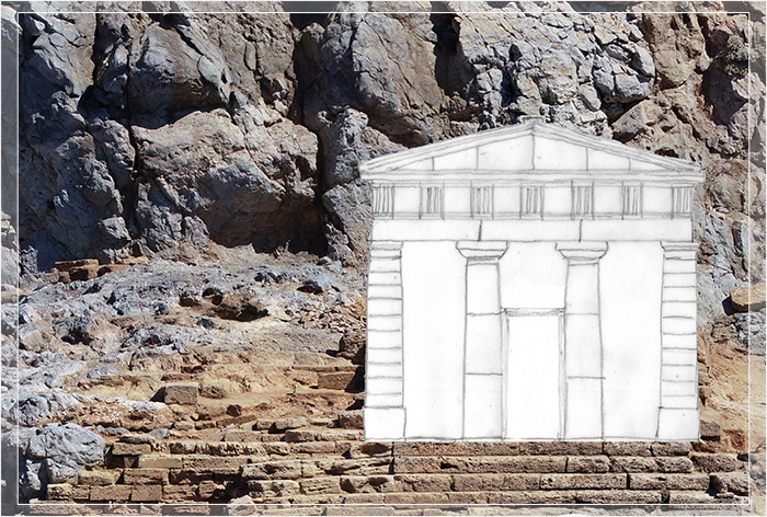 Возможный внешний вид первоначального храма.