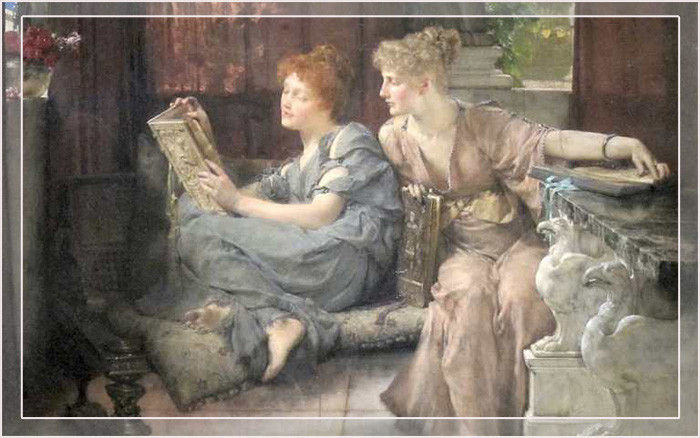 Сравнение, картина Лоуренса Альма-Тадема, 1892 год.