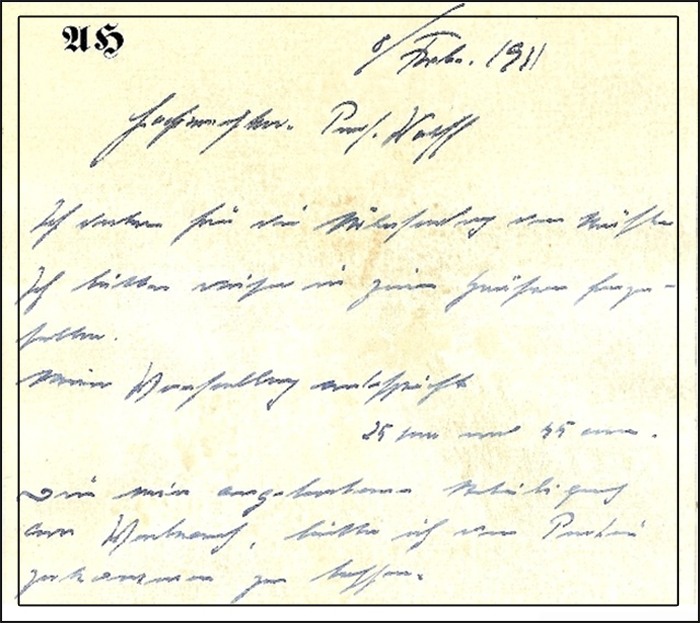 Образец почерка Адольфа Гитлера.