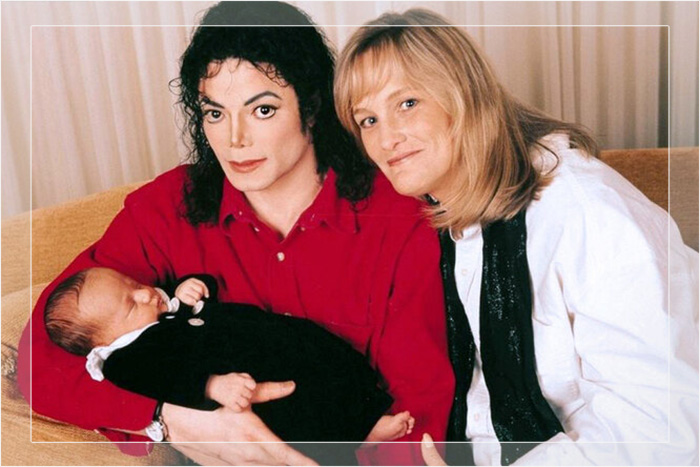 Счастливый Майкл и его жена Деби с сыном-первенцем.