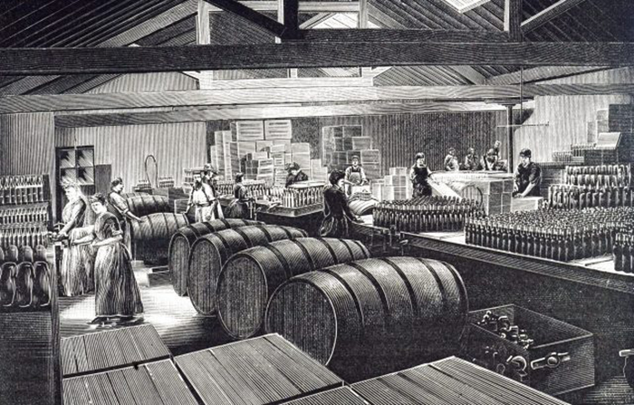Гравюра с изображением завода по производству сока лайма. / Фото: Getty Images