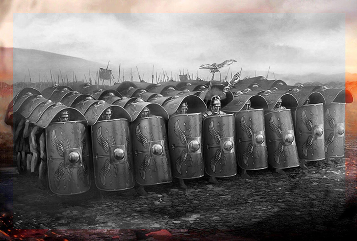 Римские легионеры.