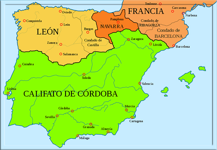 Расширение королевства Леон в начале 11 века.