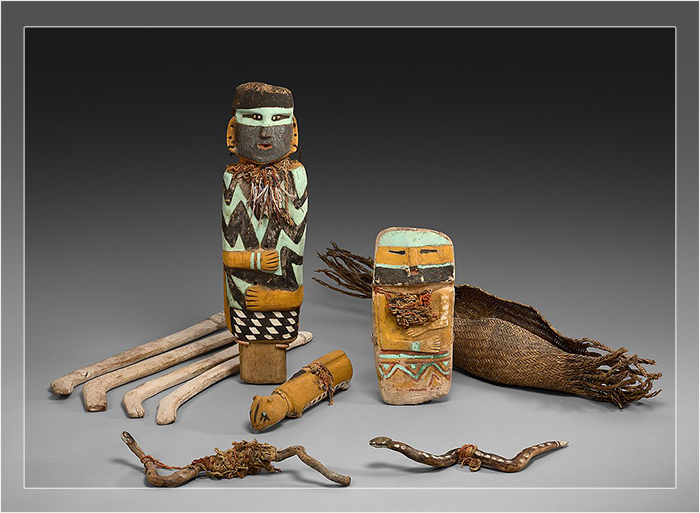 Ритуальные предметы моголлонцев, датируемые между 14 и 15 веками.