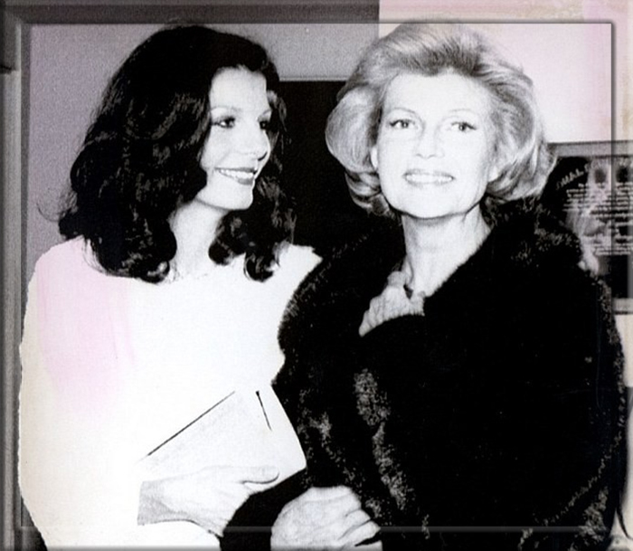 Рита Хейворт и её дочь Ясмин.
