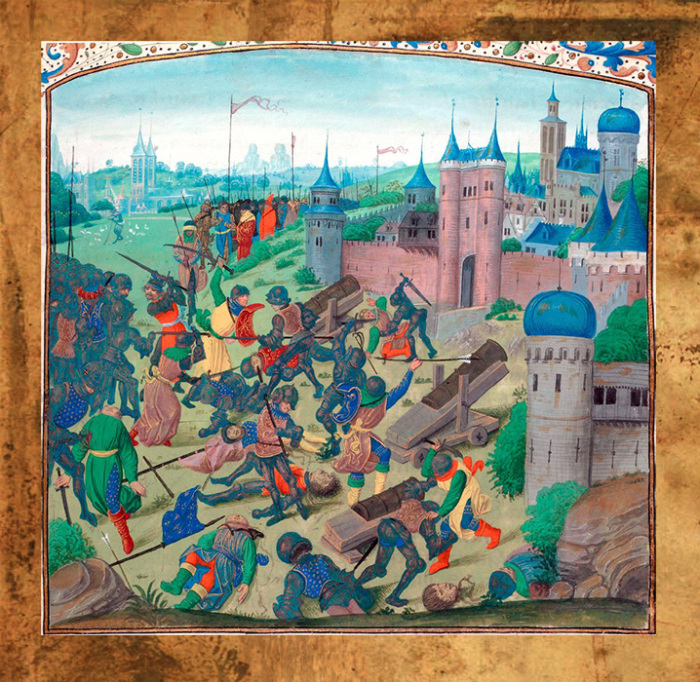 Карруж погиб в битве при Никополе в 1396 году.