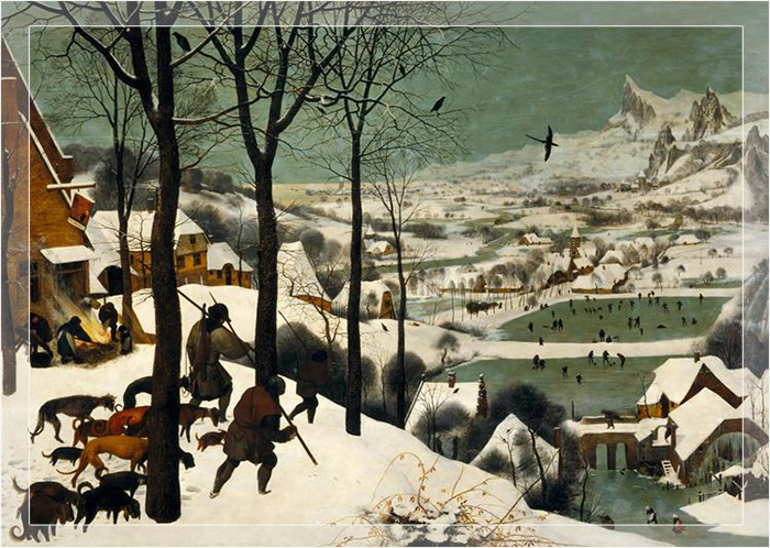 Питер Брейгель Старший нарисовал «Охотников на снегу»  (1565 г.) в разгар малого ледникового периода в Европе.