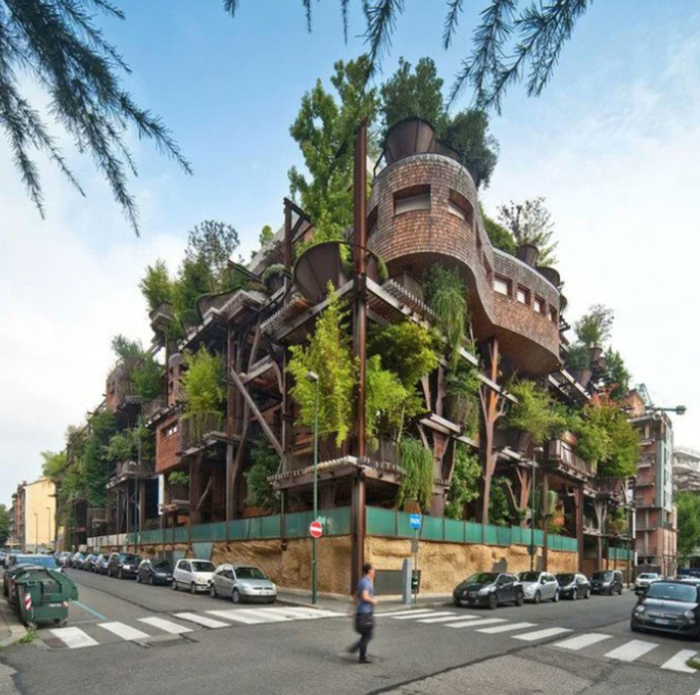 Апартаменты в Турине со 150 деревьями внутри.