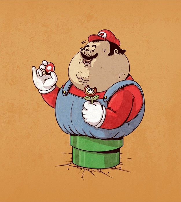 У Супер Марио, оказывается, супер-аппетит