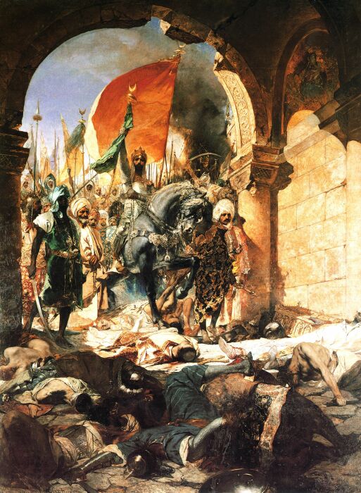 Въезд Мехмеда II в Константинополь двадцать девятого мая 1453 года, Бенджамин Констант, 1876 год. \ Фото: doubtfulsea.com.