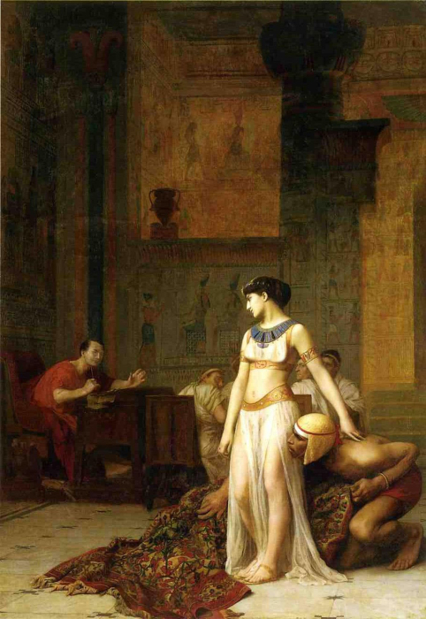 Жан-Леон Жером: Клеопатра пред Цезарем. \ Фото: pentacion.com.