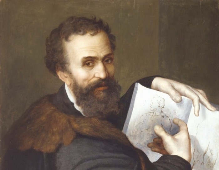 Портрет Микеланджело Буонарроти.