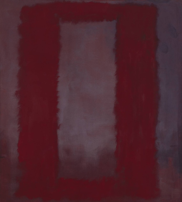 Красный на тёмно-бордовом, Марк Ротко, 1959 год. \ Фото: kaie14.blogspot.com.