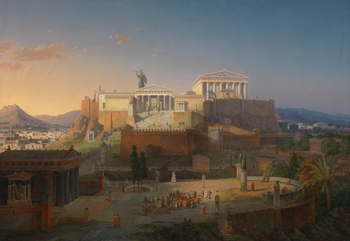 Афинский Акрополь, Лео фон Кленце, 1846 год. \ Фото: wykop.pl.