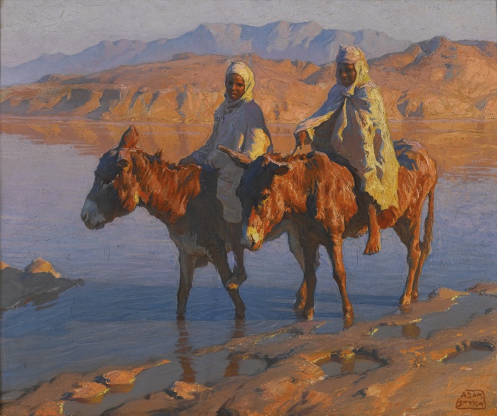 Женщины в пустыне. Автор: Adam Styka.