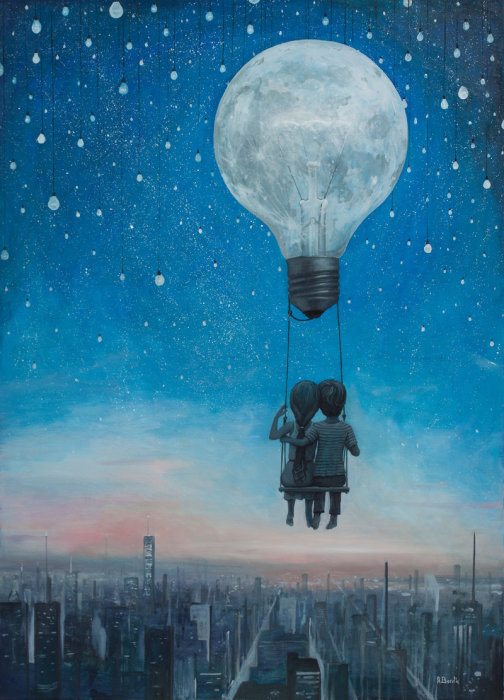 Наша любовь осветит ночь (Our love will light the night).  Автор работ: Адриан Борда (Adrian Borda).