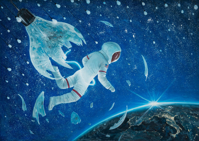 Рождение первого космонавта. Автор: Adrian Borda.