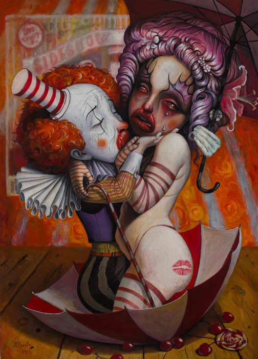 Тыковка, я поцелую тебя так же, как Климт. Автор: Adrian Borda.