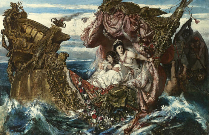 Кораблекрушение Агриппины, Густав Вертхаймер, XIX век. \ Фото: flickr.com.
