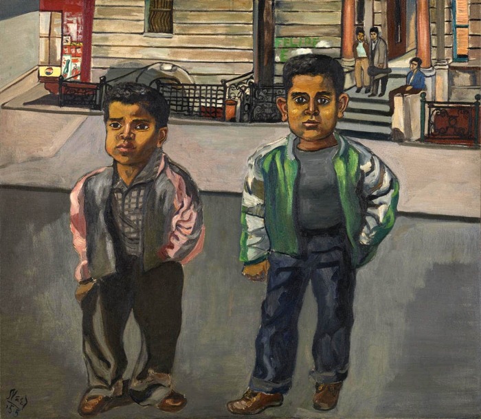 Доминиканские мальчики на 108-й улице, Элис Нил, 1955 год. \ Фото: tate.org.uk.
