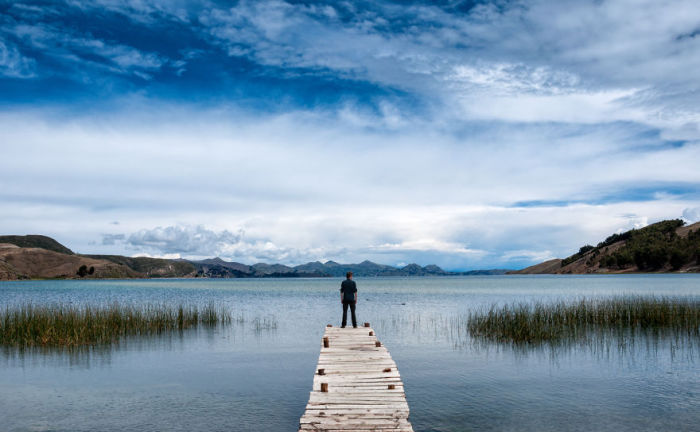 Пирс. Озеро Титикака. Боливия. Автор фото: Antony Harrison.