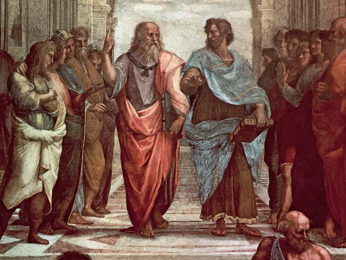 Платон и Аристотель. \ Фото: kulturakademiet.net.