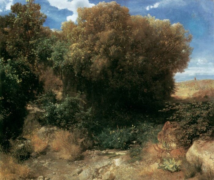 Пейзаж Кампании, Арнольд Бёклин, 1851 год. \ Фото: google.com.