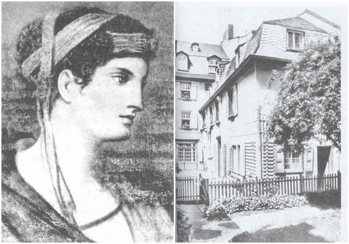 Слева напрво: Тереза Брунсвик, верный друг и ученица Бетховена. \ Дом, где родился композитор.