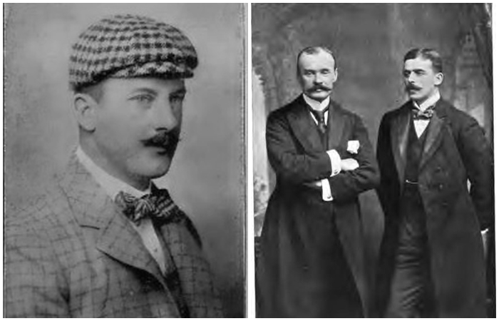 Слева направо: Джеймс Роберт Филлипс. \ Алан Максвелл Буасрагон и Локк, двое британцев, выживших в засаде.