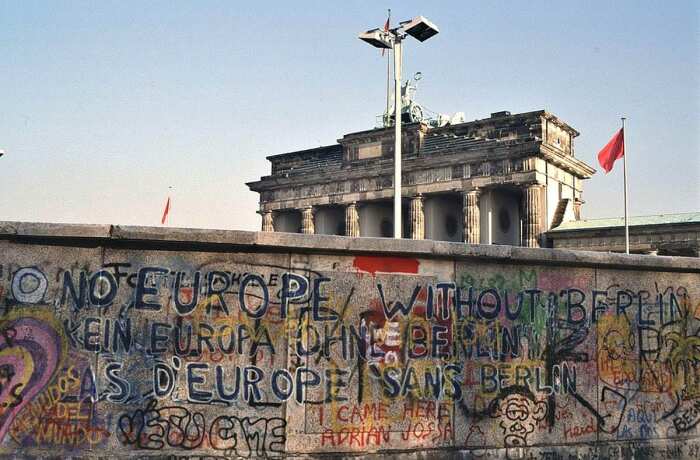 Нет Европы без Берлина, 1988 год. \ Фото: commons.wikimedia.org.