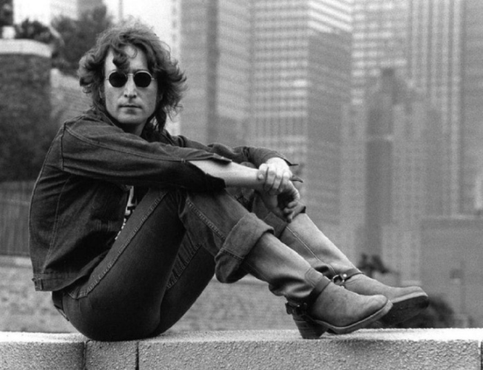 Джон Леннон (John Lennon), 1974 год. Автор фото: Bob Gruen.