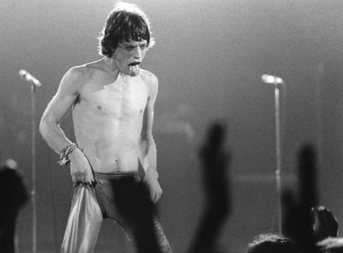 Мик Джаггер (Mick Jagger), 1978 год. Автор фото: Bob Gruen.