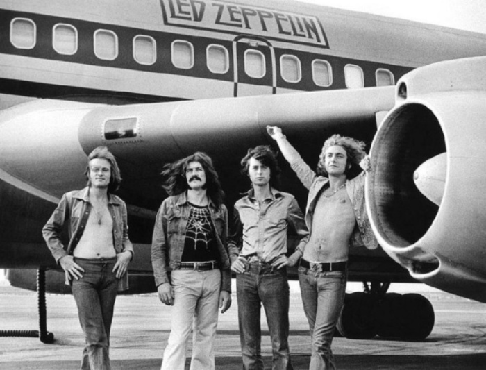 Led Zeppelin, 1973 год. Автор фото: Bob Gruen.