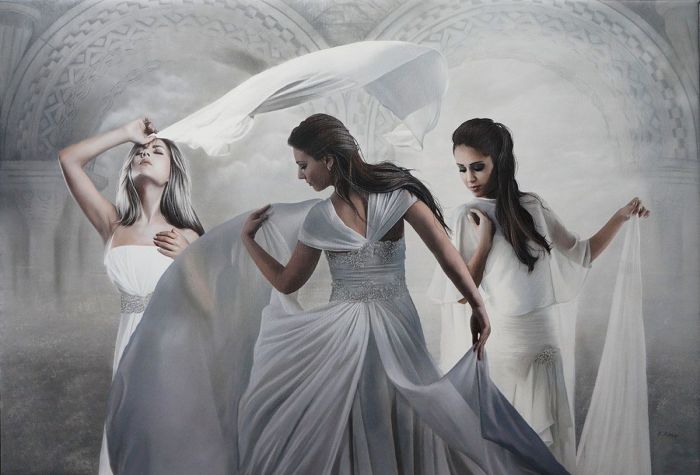 Белое платье. Автор: Brita Seifert.